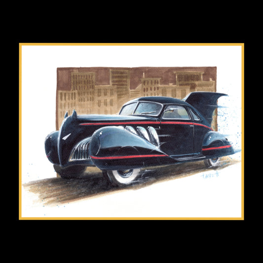 Batmobile Art Print